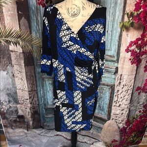 Apt 9 Chevron faux wrap dress, size medium, good used‎ condition